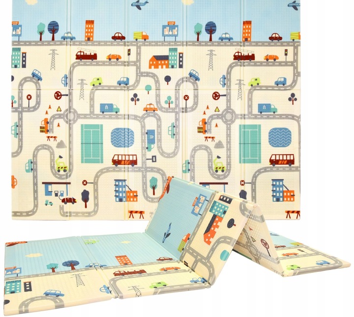 MATA PIANKOWA XPE SKŁADANA EDUKACYJNA 150X180 CM