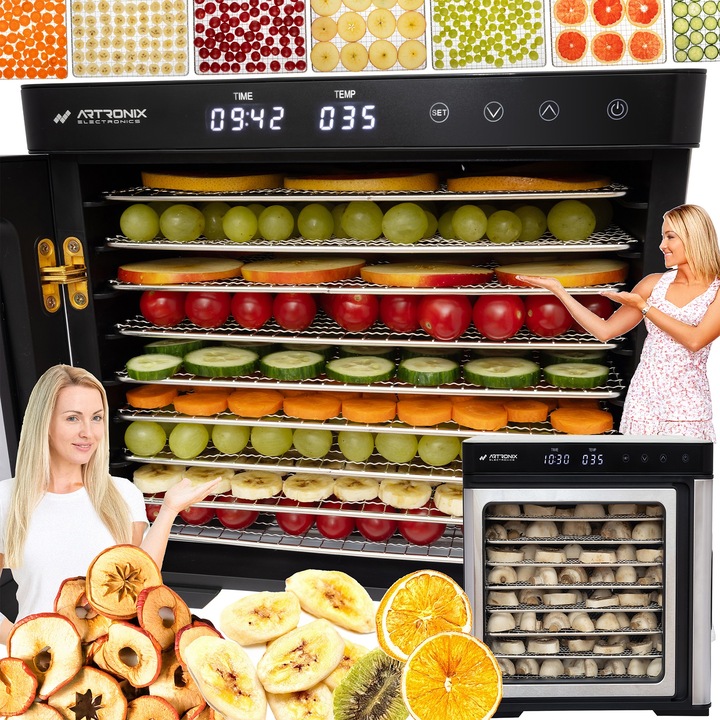 SUSZARKA SPOŻYWCZA DO ŻYWNOŚCI GRZYBÓW ZIÓŁ OWOCÓW WARZYW TIMER! 1000W