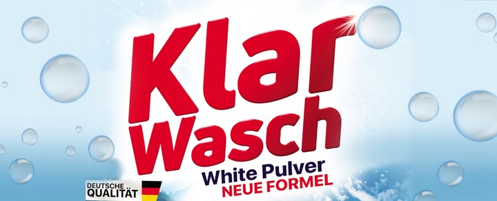 PROSZEK DO PRANIA BIAŁEGO KLAR WASCH WHITE 10KG OPAKOWANIE XXL 141 PRAŃ