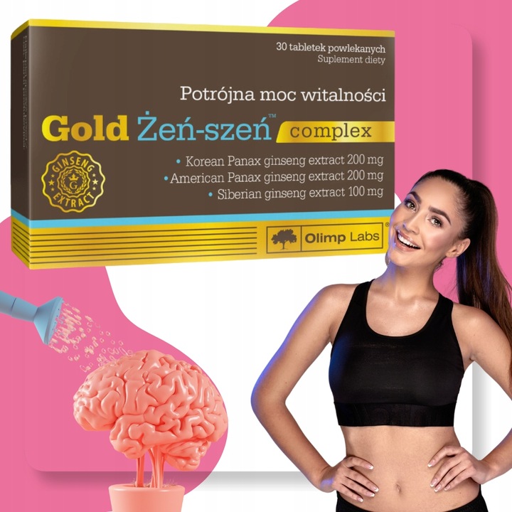 Gold Żeń szeń complex suplement diety 30 tabletek Olimp laboratories