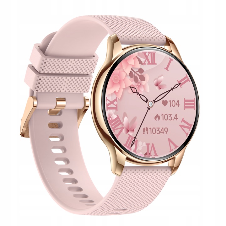 SMARTWATCH ZEGAREK DAMSKI ELEGANCKI ROZMOWY CIŚNIENIE MENU Polskie AMOLED