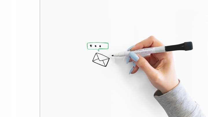 Tablica magnetyczna na lodówkę nakładka suchościeralna biała A3 + GRATIS