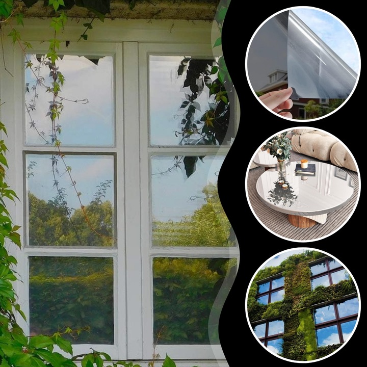 FOLIA LUSTRO WENECKIE OKIENNA SAMOPRZYLEPNA LUSTRZANA DO SZYB OKNA 50x152cm