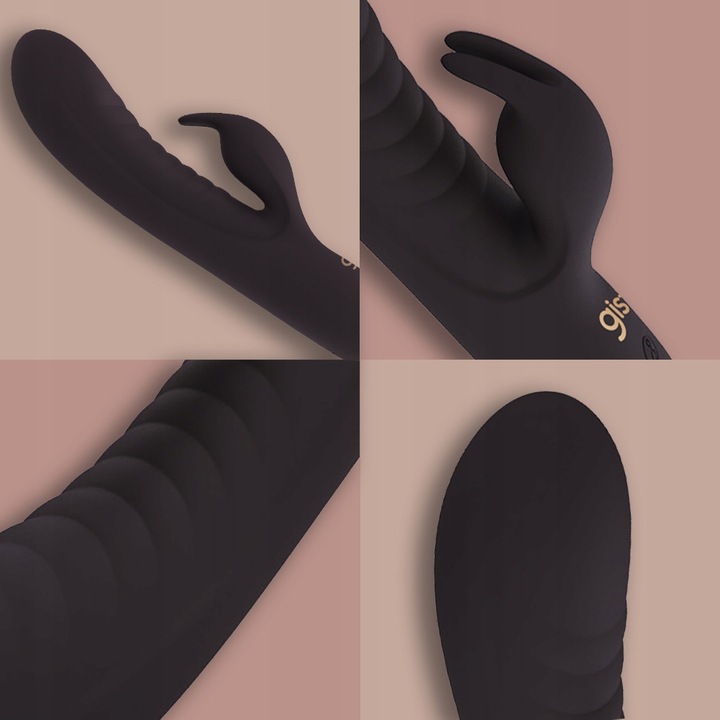 Wibrator damski GISTY z króliczkiem masażer łechtaczki punktu G dla kobiet