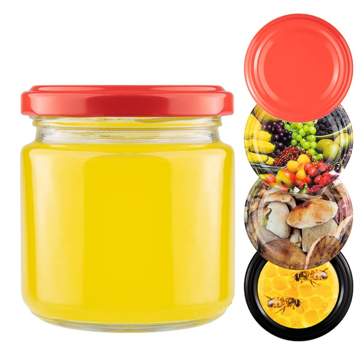 Słoik 200ML + WIECZKO FI66 DŻEM PRZETWORY PASZTET KONFITURA DESERY