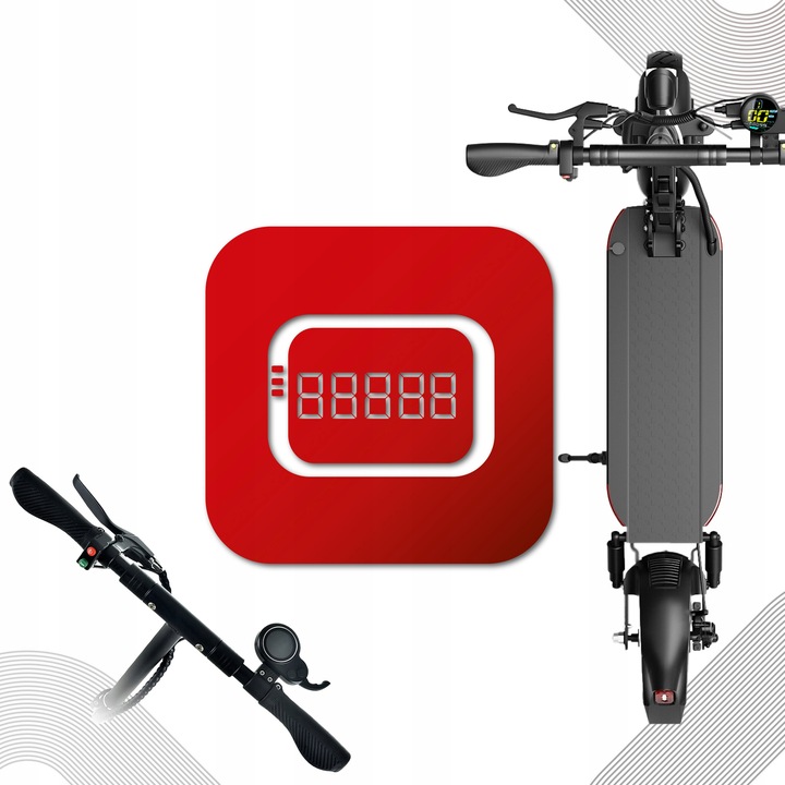 Hulajnoga elektryczna Motus Pro 10 koła pneumatyczne 10 " 55km 600W