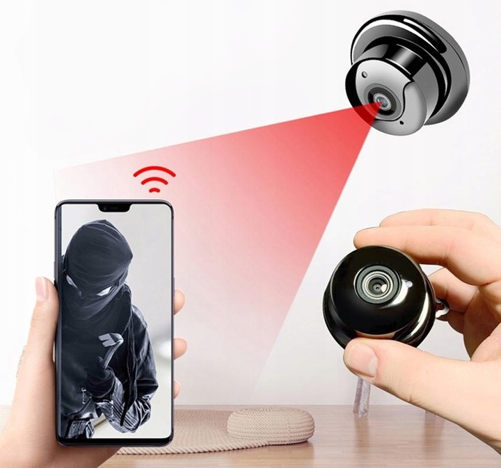 Kamera wifi draVires ip szpiegowska mała mini podczerwień