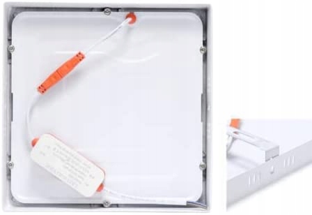 PANEL PLAFON LED 24W NATYNKOWY NIEMRUGAJĄCY CZARNY