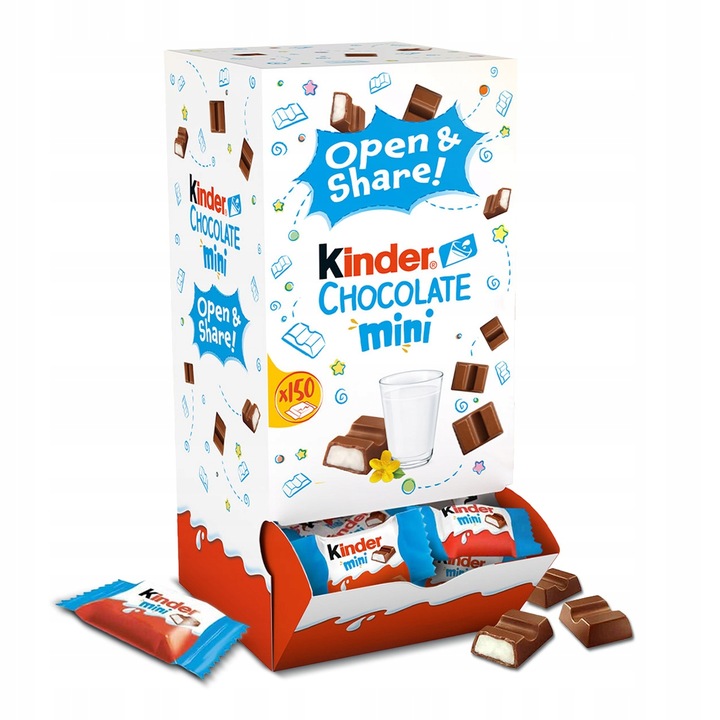 Kinder Chocolate Mini Open&Share Box, czekoladki, nadzienie