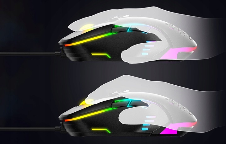 ONIKUMA CW902 PRZEWODOWA MYSZ KOMPUTEROWA GAMINGOWA PODŚWIETLENIE RGB 1,5M