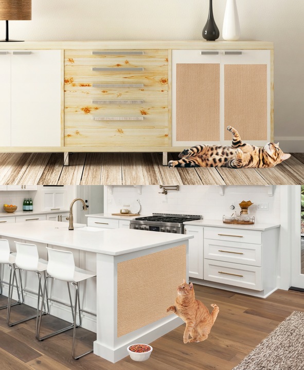 Samoprzylepna MATA DO DRAPANIA na kanapę meble dla kotów ochrona 100x40