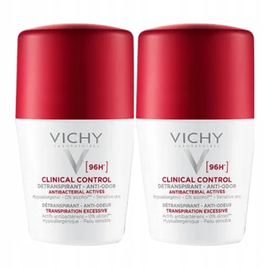 2 x Vichy Clinical Control ANTYPERSPIRANT roll-on 50 ml