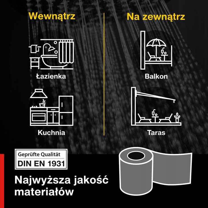 Taśma do hydroizolacji uszczelniająca PL3 niebieska 20mb