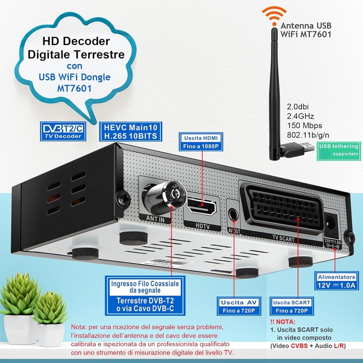 DEKODER CYGROWY Shunweiqtek Q265 Plus tuner DVB T2, Wi-Fi USB nagrywanie