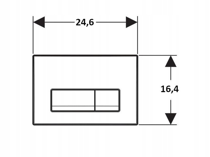 Przycisk do WC Geberit Delta50 czarny mat 115.119.14.1 do spłuczek