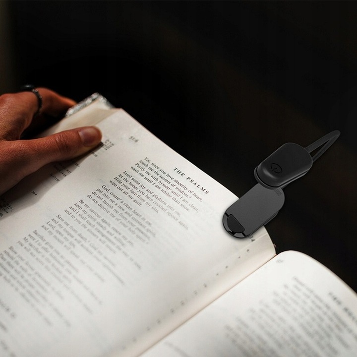 LAMPKA DO CZYTANIA KSIĄŻEK USB LAMPKA NOCNA Z KLIPSEM ZDROWA DLA OCZU 8 LED