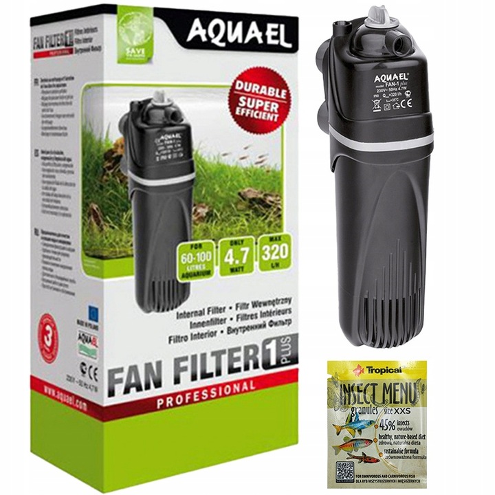 AQUAEL FAN 1 Plus Filtr wewnętrzny do 60-100l