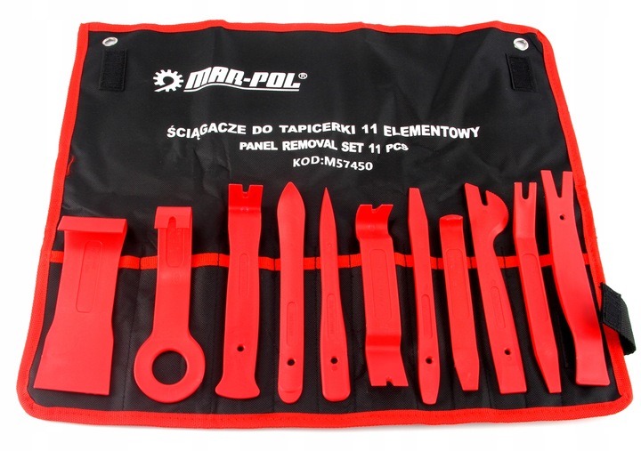 ZESTAW ŚCIĄGACZY DO TAPICERKI 11el.