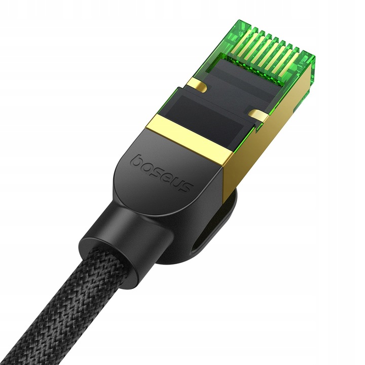 BASEUS SZYBKI KABEL SIECIOWY RJ45 CAT8 40GB/S MOCNY PRZEWÓD DO INTERNETU 1m