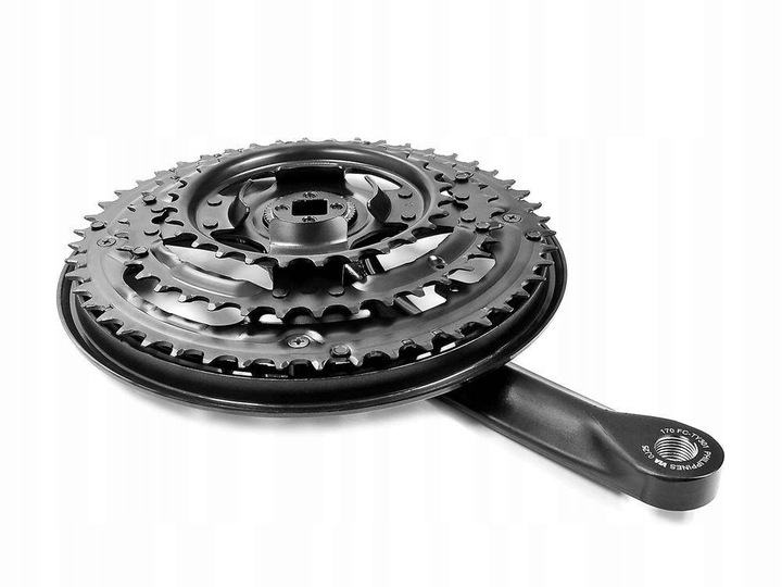 Korba rowerowa mechanizm korbowy SHIMANO FC-TY301 48x38x28 170 z osłoną