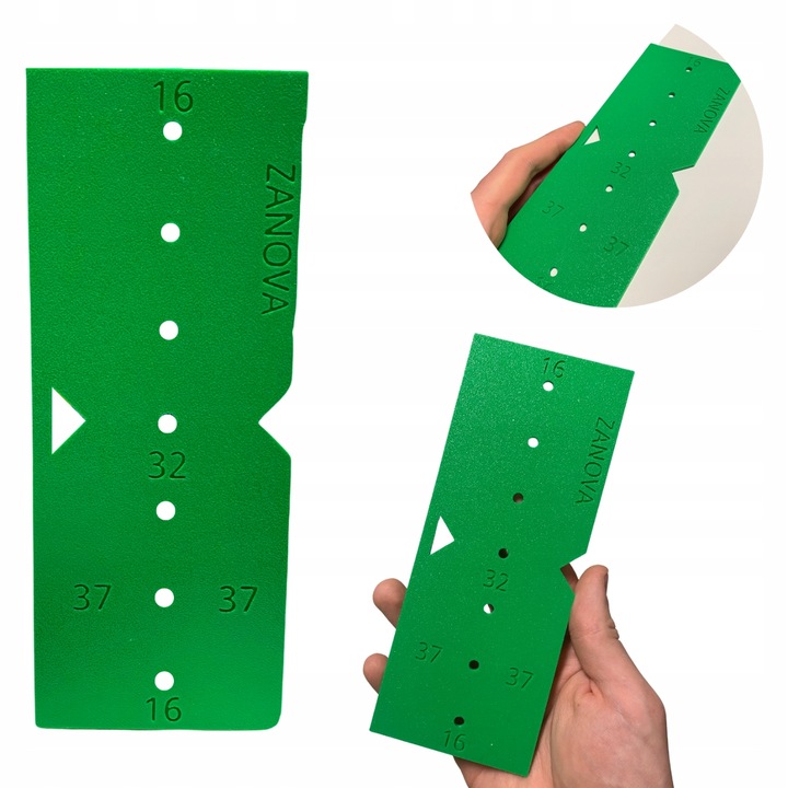 Przymiar do podpórek z regulacją półki 7 x 32mm - Dokładne wiercenie