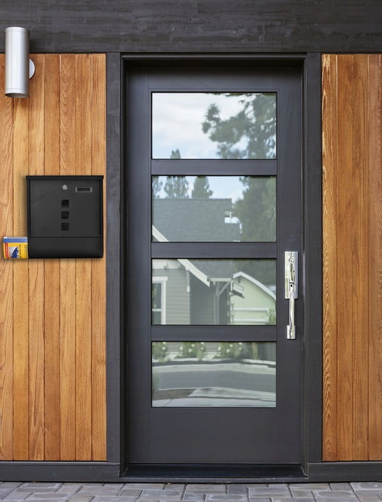 SKRZYNKA NA LISTY GAZETY POCZTĘ OGORDZENIE DO DOMU POCZTOWA CZARNA