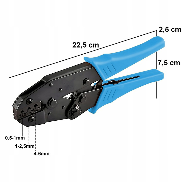 ZACISKARKA PRASKA KONEKTORÓW NIEIZOLOWANYCH KABLI