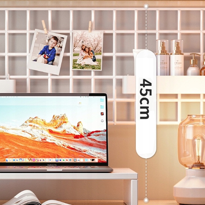 BIURKO KOMPUTEROWE JASNY DĄB LAPTOP STOLIK GAMINGOWE NOWOCZESNE LOFT