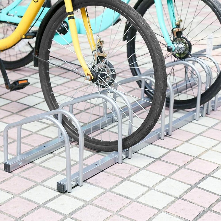 STOJAK parking rowerowy uchwyt przechowywanie na 5 stanowisk (E105)