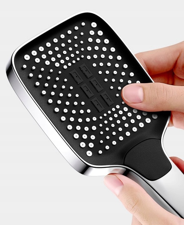 Słuchawka prysznicowa natryskowa 3 funkcje ekologiczna ANTICALC chrom