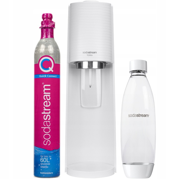 SATURATOR DO GAZOWANIA WODY SODASTREAM TERRA WHITE BUTELKA DO WODY