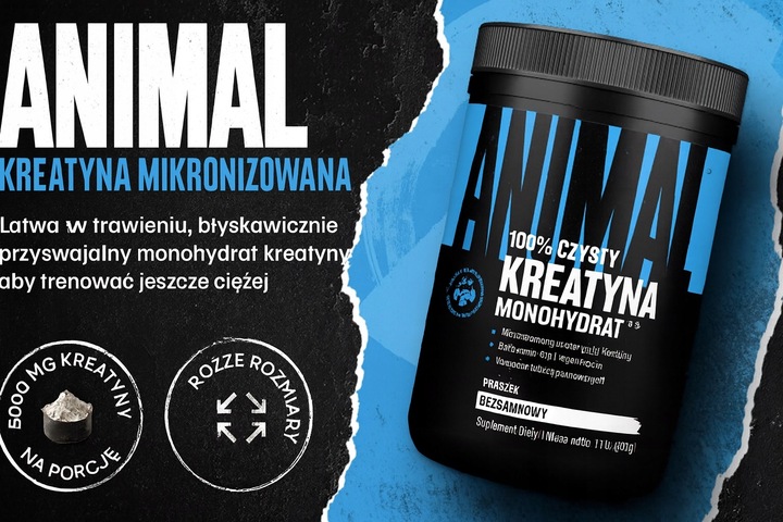 Animal Creatine Powder, Unflavored – 500 g