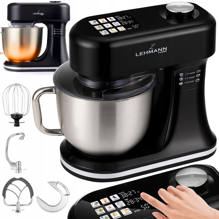 ROBOT PLANETARNY KUCHENNY MIKSER Z WAGĄ PODGRZEWANA MISA DO 45C PANEL