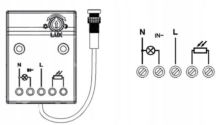 CZUJNIK ZMIERZCHU ZMIERZCHOWY SONDĄ HERMETYCZNĄ AUTOMATYCZNY 3500W LED