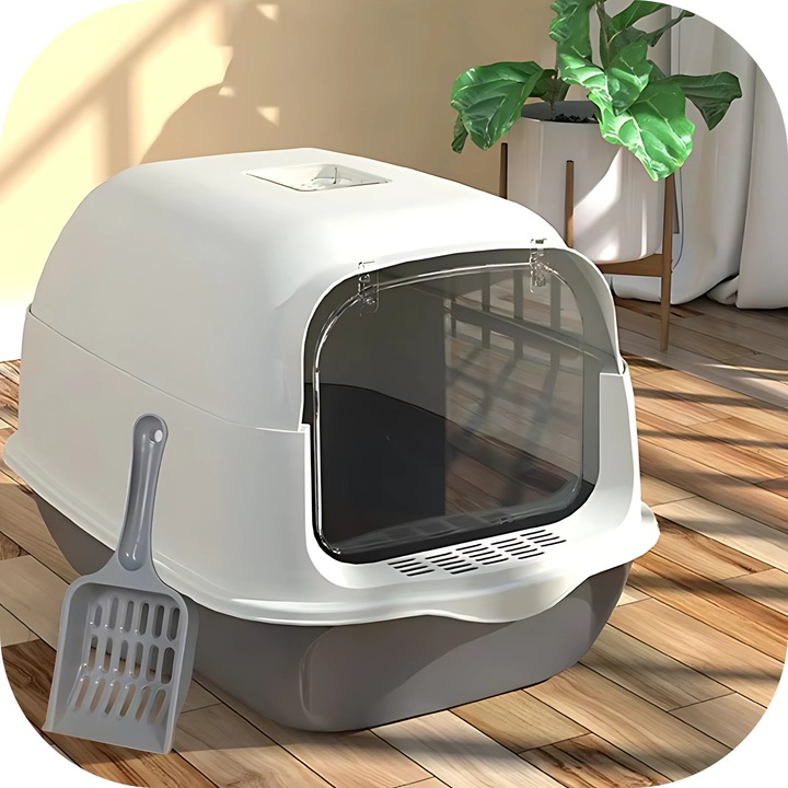 Kuweta Dla Kota Duża Zamykana Z Filtrem Kryta Na Żwierek XXL + ŁOPATKA