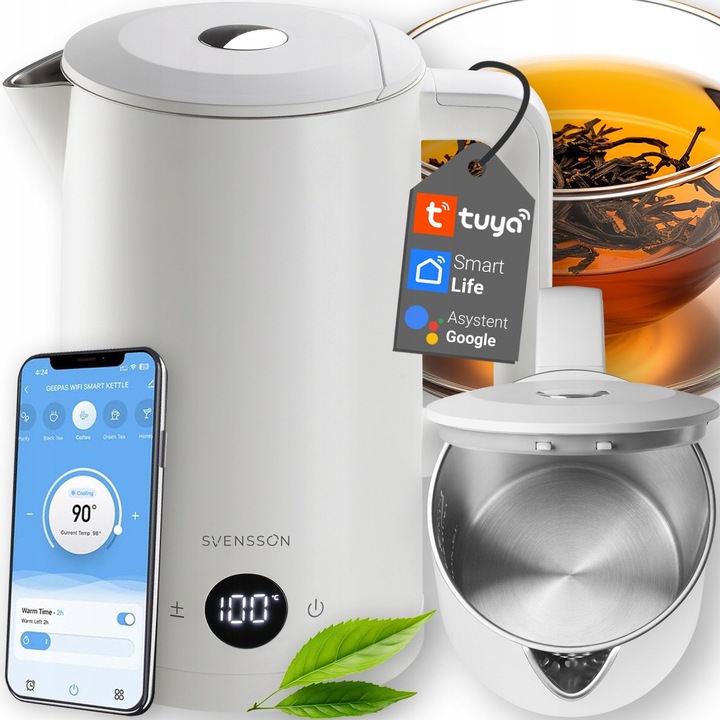 CZAJNIK ELEKTRYCZNY SMART WiFi REGULACJA TEMPERATURY TUYA CICHY ZE