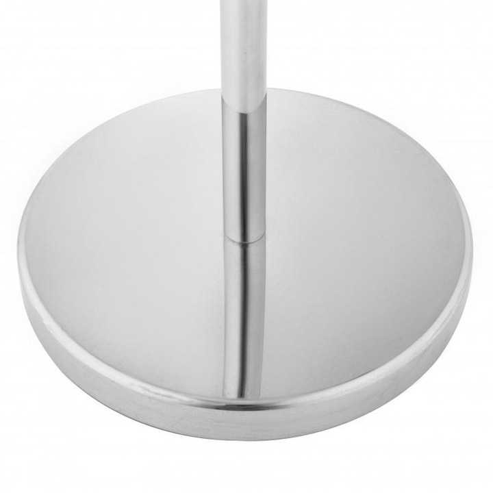 Stojak z uchwytem na papier toaletowy na 4 rolki do WC chrom srebrny