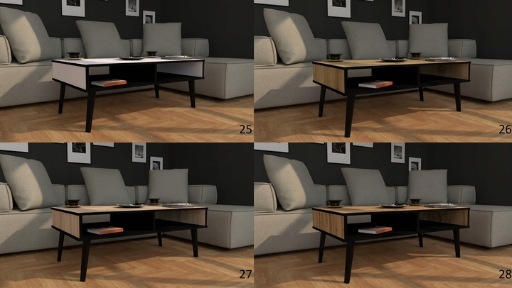 Stolik kawowy ława w stylu skandynawskim wotan