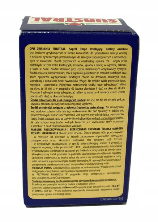 SUBSTRAL SAPROL OCHRONA TUI 100ml TUJE IGLAKI RÓŻ OZDOBNE GRZYBOBÓJCZY