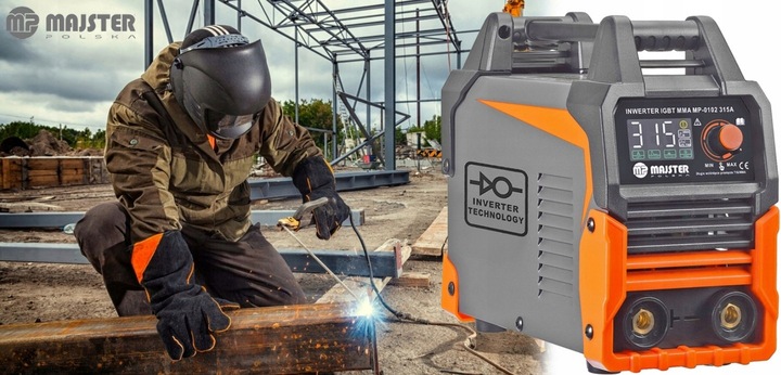SPAWARKA INWERTOROWA INWERTEROWA ELEKTRODOWA MMA TIG LCD MOCNA 315A