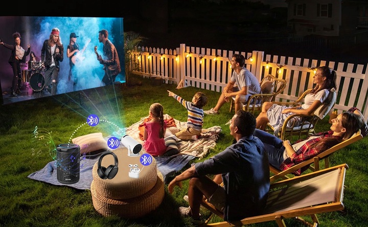 PROJEKTOR ALWTNIET HY300 PRO 4K SMART TV ANDROID WIFI RZUTNIK PRZENOŚNY