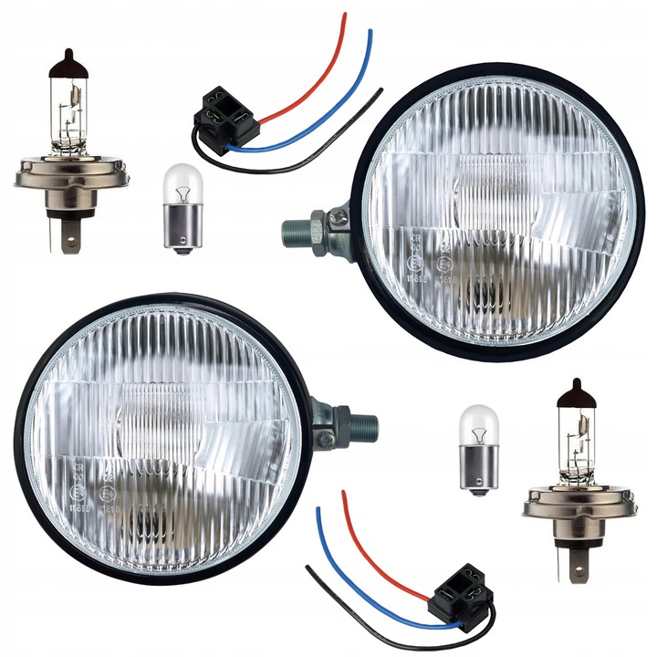 LAMPY PRZEDNIE REFLEKTORY ŻARÓWKI H4 REFLEKTOR PRAWY LEWY C-330 C-360 C-385