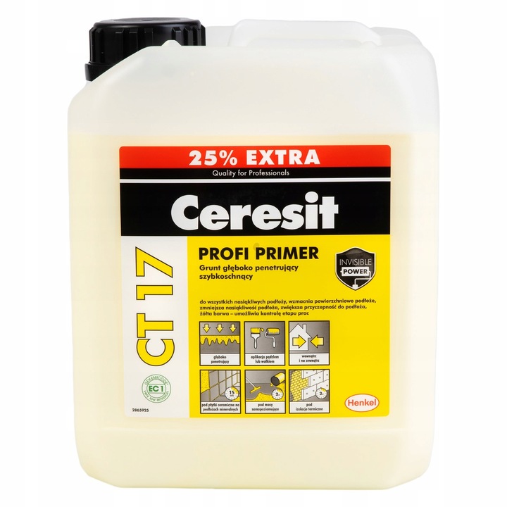 CERESIT GRUNT PENETRUJĄCY SZYBKOSCHNĄCY CT17 5L