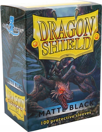 Koszulki na karty Dragon Shield Czarne Black Matte