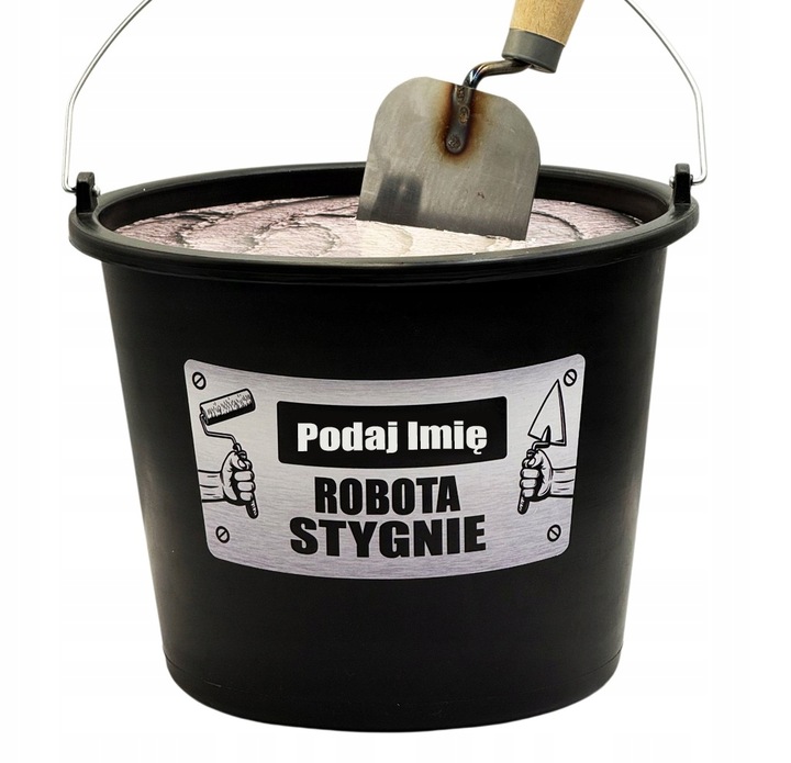 WIADRO MAJSTRA prezent dla budowlańca murarza na 18-99 urodziny faceta