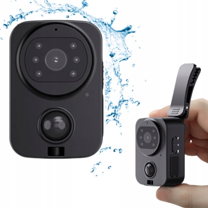 ZEWNĘTRZNA MINI KAMERA Z DETEKCJĄ RUCHU + TRYB NOCNY, BATERIA 1200mAh,