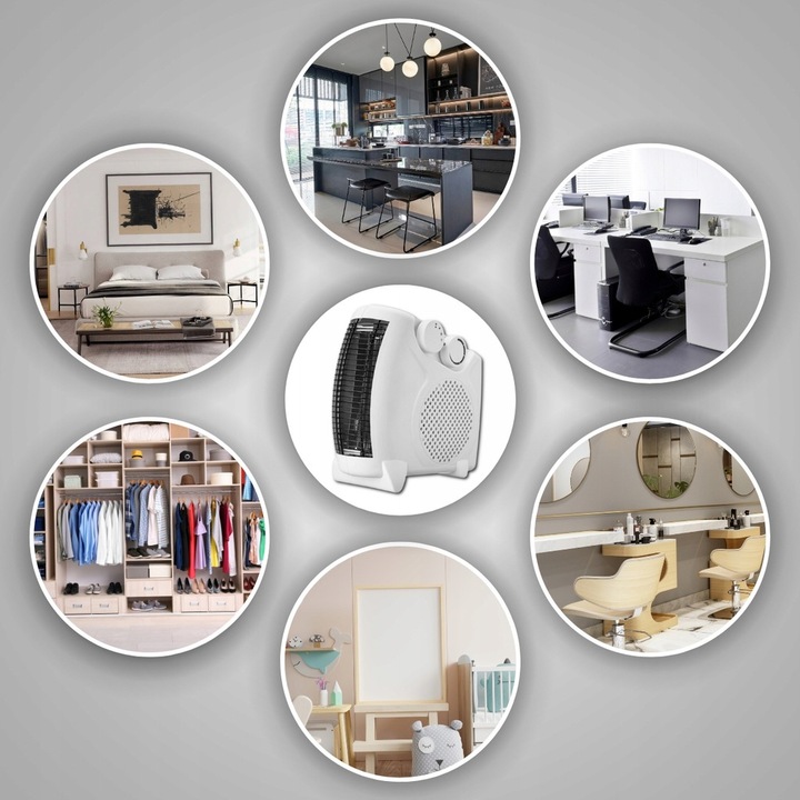 FARELKA TERMOWENTYLATOR GRZEJNIK ELEKTRYCZNY 2000W 3 POZIOMY Z