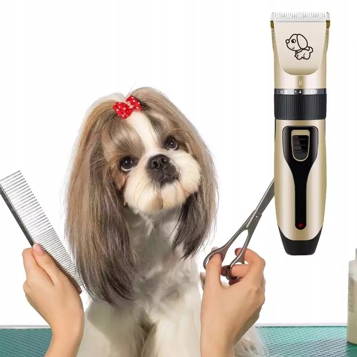 MASZYNKA DO STRZYŻENIA PSÓW PSA GOLARKA ZESTAW 11e