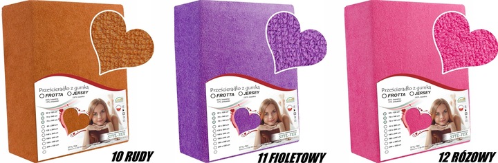 Prześcieradło FROTTE - BAWEŁNA - LUX z Gumką 160x200 POLSKIE