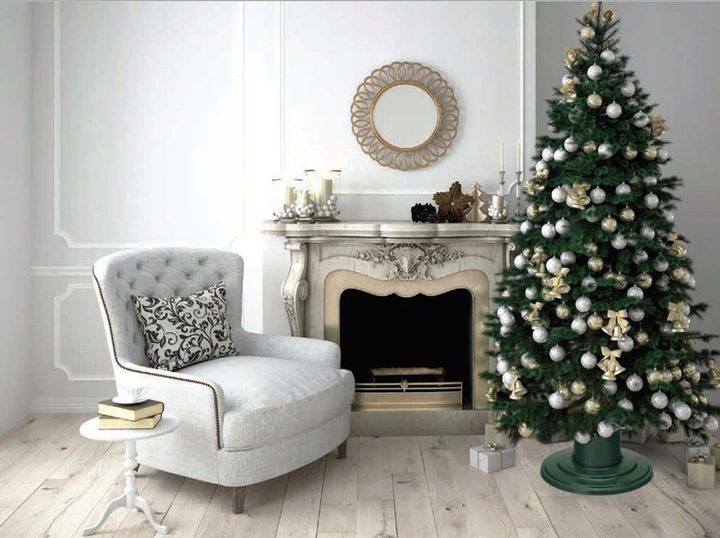 Stojak choinkowy okrągły ORBIT - Zielony